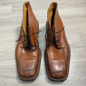 cortina dal 1955 shoes ankle boots brown size 10 lace up leather